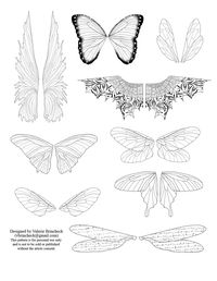 printable fairy wings template | To download click on the picture to get a full size image. Right click