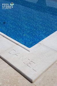 Check out our new residential project in Israel by KABIN Company, made of #Kavalas_Marble KVA1. The corner of the pool is engraved with the owner's name