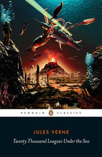 Verne’s timeless underwater adventure story, now available in a newtranslation as a Penguin Classics black spine.    In this thrilling adventure tale by the father of science fiction, three menembark on an epic journey under the sea with the mysterious Captain Nemoaboard his submarine, the Nautilus. Over the course of their fantasticalvoyage, they encounter the lost city of Atlantis, the South Pole, and thecorals of the Red Sea. Along the way, they must battle countless adversariesboth human and