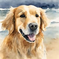 Golden Retriever Printable Art PDF Instant Digital Download Dog Lover Beach Vibes Puppy Watercolor Bundle Animal Wall Art DIY Poster Print - Etsy