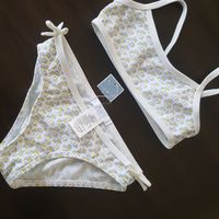 Jacadi Nwt Size 2 T Dandelion Pattern Retro Chic Bikini Cute Old Fashion Style