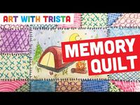 (436) Faith Ringgold Inspired Memory Quilt Art Tutorial - Art With Trista - YouTube