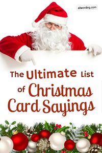 The Ultimate List of Christmas Card Sayings