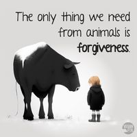 Do we deserve their forgiveness? 😨  The least we can do is stop causing them more pain, and free them from their exploitation. 🙏  Go vegan for them. 💚  👉 For free help keeping animals in your heart and off your plate visit the link below ⁠ #veganism #forgiveness #animals #illustration #animalart