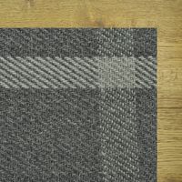 Custom Road town Charcoal Wool Area Rug