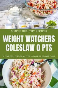 Weight Watchers Coleslaw is a delicious light version of your favorite side dish. It’s lower in sugar and carbs. Try this healthy coleslaw recipe today.