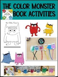 3 activities-Fine motor/math activity (lace beads, sort by color and count beads in each color-My Color Monster coloring page (student will pick an emotion)-Use pom poms to sort into color monster jars -Color monster emotions poster