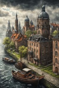 Step into the mystical realm of ancient towns with our collection of fantasy-inspired landscapes. Lose yourself in the intricate architecture, winding alleys, and mysterious ambiance of these historic urban settings. #FantasyLandscapes #OldTowns #FantasyWorld