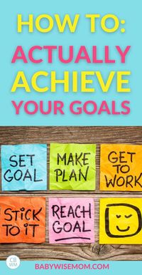 How to actually achieve your goals. Have success with your goal-setting this year! Find out how to overcome failure and reach your goals that you want to set.