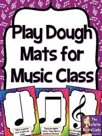 These play dough mats are great for workstations in music class.  Buy prepared play dough or make your own salt dough for this activity.  These brightly colored mats guide students to create notes and rests and also give them a little info about each symbol.Included are: treble clef, bass clef, quarter note and rest, half note and rest, dotted half note, whole note and rest, and barred eighth notes.  A sign to display at this workstation is also included.For best results, these sheets should be