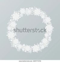 Festive Wreath Snowflakes New Year Christmas Stock Vector (Royalty Free) 2069771936