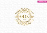 Wedding Logo, Wedding Monogram, Wedding Monogram Logo, Luxury Wedding Logo, Custom Wedding Logo, Wedding Svg, Blog Logo, Monogram Frame SVG by Linvit on Etsy