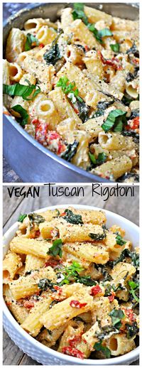 Vegan Tuscan Rigatoni - Rabbit and Wolves