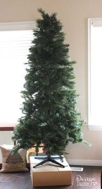 How to fluff a Christmas tree by Design Dazzle