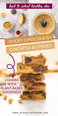 This is THE BEST chickpea blondie recipe. Vegan, flourless, gluten free and so easy to make. They are healthy and delicious your family will love them. A can of chickpeas never tasted so good