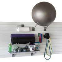 StoreWall SlatWall Home Fitness Storage Combo