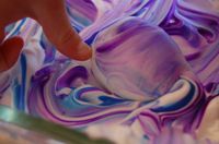 Coloring Eggs - Use Shaving Cream and food coloring (dark colors) - roll in shaving cream let sit, wipe off. Very Cool!