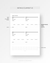 Editable Shopping Tracker, Holiday Gift Shopping List, Digital Download, A4 Binder, PDF, Fillable Spending Tracker, Purchase Log, Online Order Template, Letter size Inserts Refill  [💡MonthlyJoy's Checkpoint!] 𝑶𝒓𝒅𝒆𝒓 𝑻𝒓𝒂𝒄𝒌𝒆𝒓 𝑨4, 𝑳𝒆𝒕𝒕𝒆𝒓 𝑺𝒊𝒛𝒆 𝑰𝒏𝒔𝒆𝒓𝒕𝒔 𝑷𝒓𝒊𝒏𝒕𝒂𝒃𝒍𝒆. Manage and keep track of all your online Shopping and purchase orders with these printable Order Tracker Inserts!  · 2 Versions 01. Date, Item(s) / Details, Qty, Price, Expected, Received, Check-Box 02. Shop, Date, Total price, Item(s), Order-shipped-Delivered, Notes  [📏SIZES] - A4 (8.27 x 11.69 inches) - US Letter (8.5 x 11 inches)