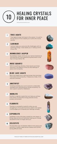 15 Healing Crystals For Inner Peace - Crystal Healing Ritual