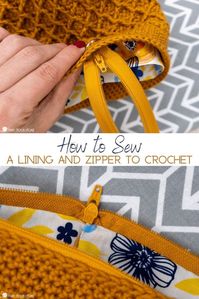 Are you looking to add a zipper and lining to your hot-off-the-hook crocheted bag? You are in luck, friend!🧶How to Add a Zipper and Lining to a Crochet Bag#CrochetBagPatterns #DIYBags #HandmadeCrochet