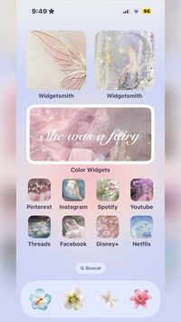 #ios18 #homescreen #organization #customization #fairycore #fairy #pink #blue #ideas #iphone