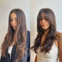 Shaggy Layers and Wispy Bangs for Long Hair