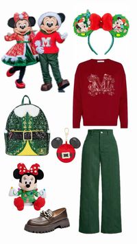 Disney Christmas inspired outfit #disneyparks #disneyholidays #disneybound  #christmas #disneychristmas