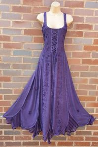 #ad Premium Maxi Summer Dress Corset Pagan Embroidered Purple Size 10 12 14 16 18 20 22 24, Fashion Summer Clothing