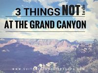 Three Things NOT to Do at the Grand Canyon - Suitcases and Sippy Cups