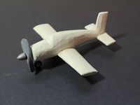 "Vintage Hand Carved Made Model Wood Airplane Plane Model Toy Folk Art 4\" White 4\" Long, 3 1/2\" Wide, 1 1/2\" Tall. Handmade. Wood. Moving parts. Some light wear. Please feel free to contact me with any questions. Smoke free home."