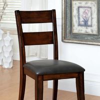 Foundry Select Burnes Genuine Leather Upholstered Side Chair | Wayfair