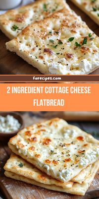 This 2 Ingredient Cottage Cheese Flatbread is a simple, protein-packed recipe that's perfect for a quick snack, light meal, or even as a base for your favorite toppings.