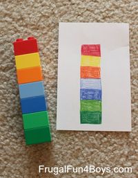 Two Preschool Math Activities with Duplo Legos - Frugal Fun For Boys