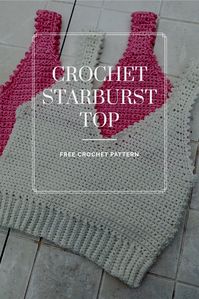 Crochet Starburst Tank Top - Crochet with Carrie