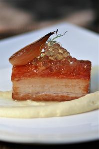 Take a peek at our delicious Pork Belly recipe. Apple Flavour Pearls add a refreshing burst of flavour and look stunning too.