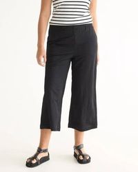 black crop wide leg pants - Google Search