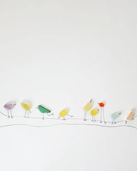 Sea glass birds