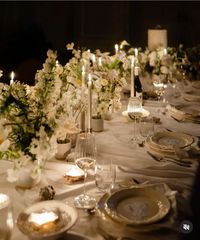 dreamy french wedding reception