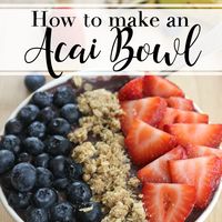 Make your own acai bowl at home with this easy recipe that combines popular fruits with the superfood acai berry puree – it’s a creamy, frozen base for your favorite toppings!  When I want to know something health- or food-related, I write about it. I did this with smoothie bowls, cold brew coffee, counting macros, mason jar salads, how to tell if fruit is ripe, and so on. Research is my friend. Most recently, I've been wondering, how on God's green earth do people actually make acai bowls?! ...