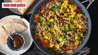 This simple and authentic Moo Shu Chicken hides a healthy twist to a classic Chinese takeout dish. Cooked with tender sliced chicken, vibrant vegetables, and fluffy scrambled eggs, this is a fantastic one-skillet weeknight supper that’s also Whole30-compatible, paleo, and gluten free!