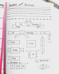 Spice Up Your Bullet Journal with Geometric Headers | Zen of Planning | Planner Peace and Inspiration