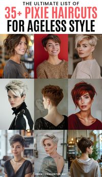 Dive into our ultimate collection of 38 pixie haircuts tailored for 2024 and discover the perfect style for you! Whether you're after a bold, edgy look or a soft, feminine vibe, our guide covers a variety of colors, textures, and lengths.   Find the pixie that not only matches your personality but also flatters your face shape and hair type. Refresh your look with a stunning pixie cut that’s all the rage this year.   Get ready to meet the most beautiful version of yourself!