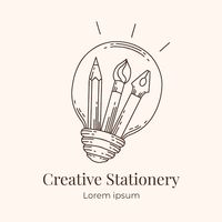 Free vector stationery store logo design | Free Vector #Freepik #freevector #stationery-logo #shop-logo #logo #personal-logo