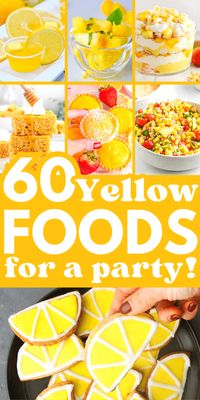 yellow foods for a color party