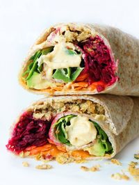 Rainbow Vegan Falafel Wrap | Haute & Healthy Living