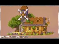 (659) Minecraft : How to Build a FARMER House For a Village | Tutorial ( EASY ) - YouTube