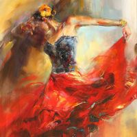 I LOVE this! Absolutely gorgeous. by Anna Razumovskaya, She Dances in Beauty 1 by Artexpo, via Flickr