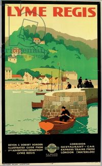 Lyme Regis, poster advertising Southern Railway, 1926 (colour litho)