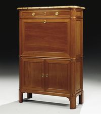 date unspecified SECRETAIRE A ABATTANT D'EPOQUE LOUIS XVI  ESTAMPILLE DE CONRAD MAUTER ET ANTOINE GOSSELIN  Price realised EUR 14,400