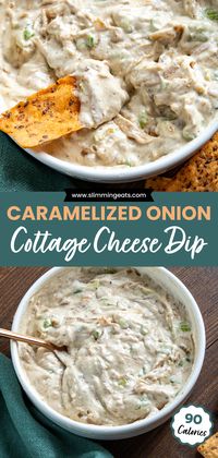 The ultimate high-protein dip to elevate your summer snacking is this yummy caramelized onion cottage cheese dip. Despite its humble cottage cheese base, this dip delivers an explosion of flavour. Creamy, low-calorie, and versatile, it's the perfect accompaniment to burgers, salads, or simply for dipping.